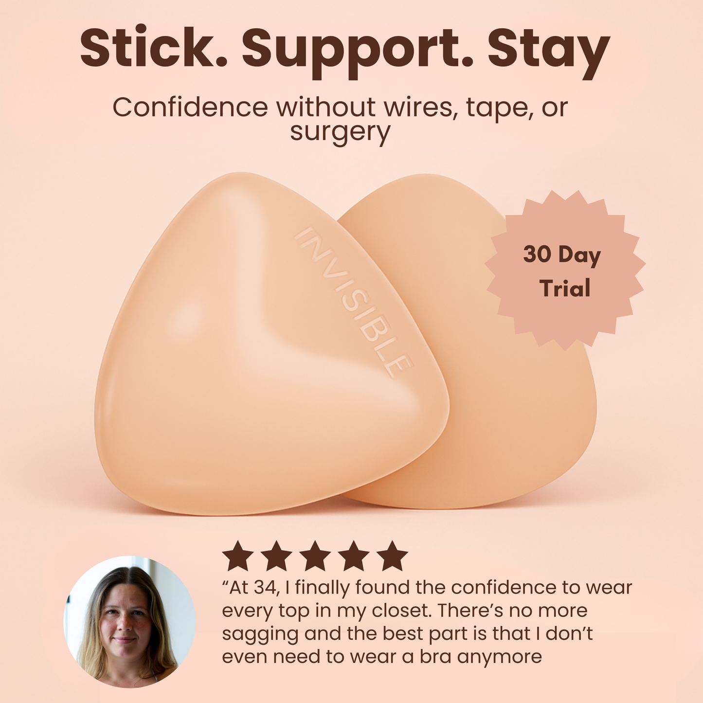 Bare Boost™ - The No-Tape, No-Bra Lift Women Swear By